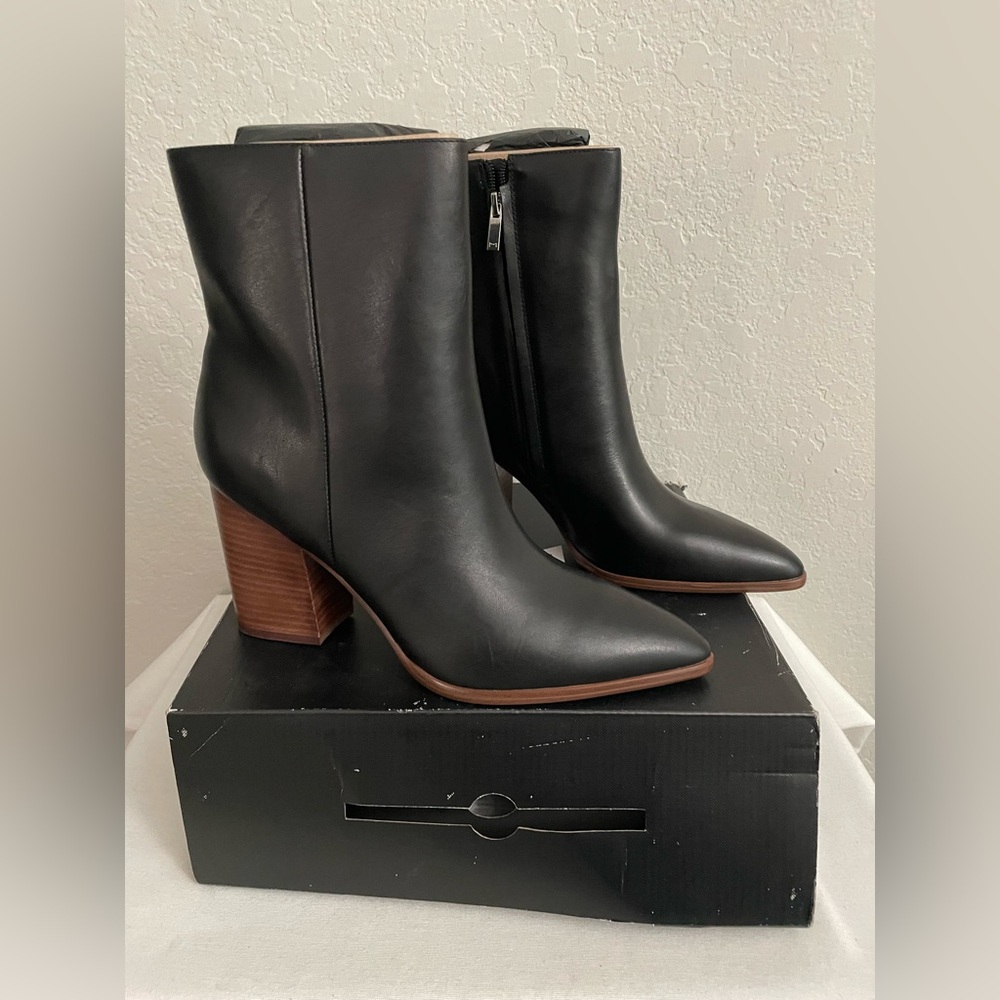 Marc Fisher LTD Melysa Heeled Boot in Black - Womens Size 11M